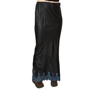 Vintage Lipservice Maxi Skirt 90s Whimsigoth Embroidered Gothic Size Medium